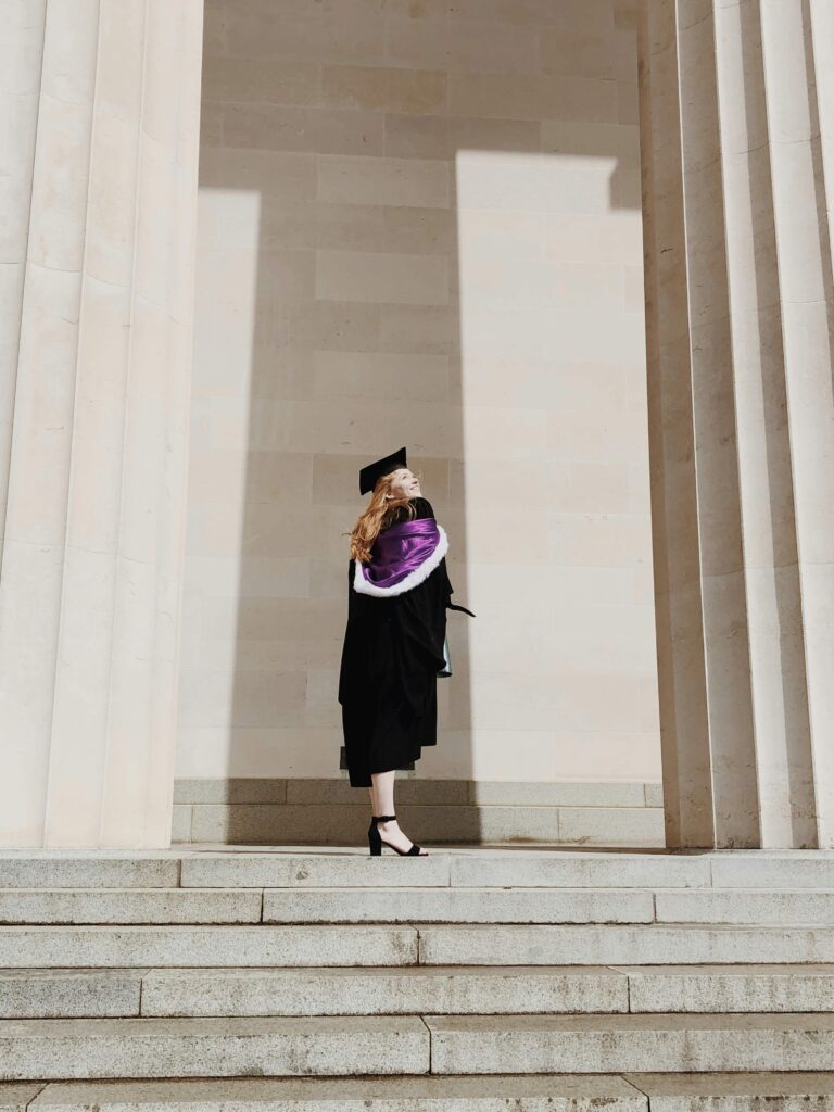 Woman graduating