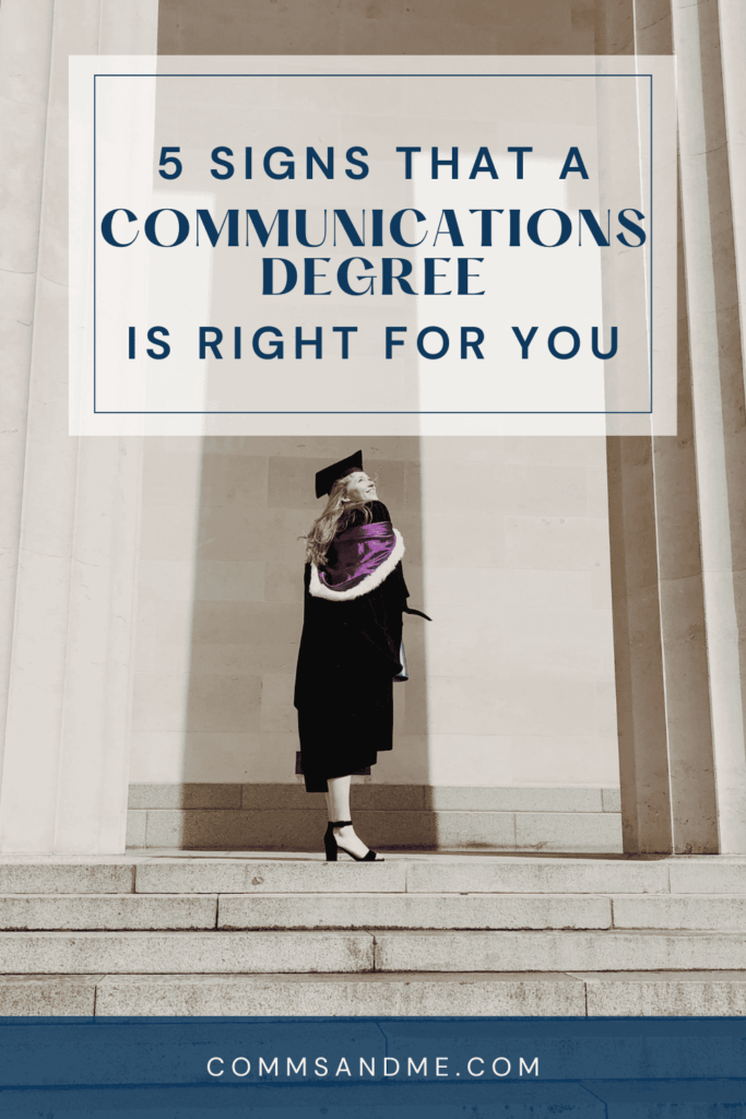 Communications student graduating