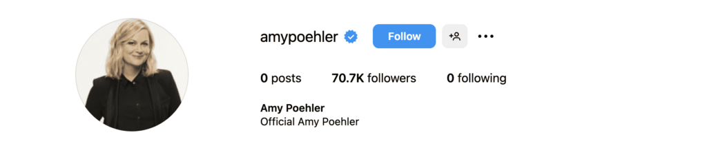 Amy Poehler instagram