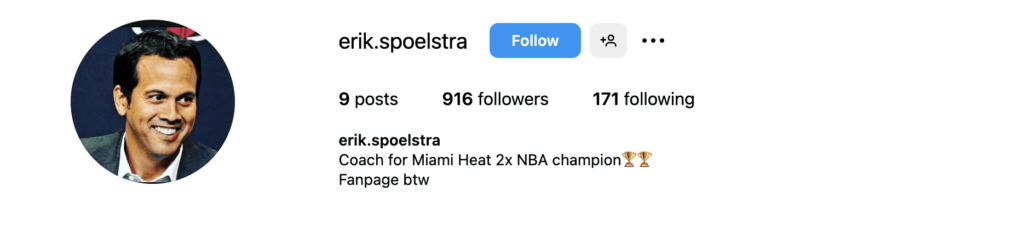 Erik Spoelstra Instagram