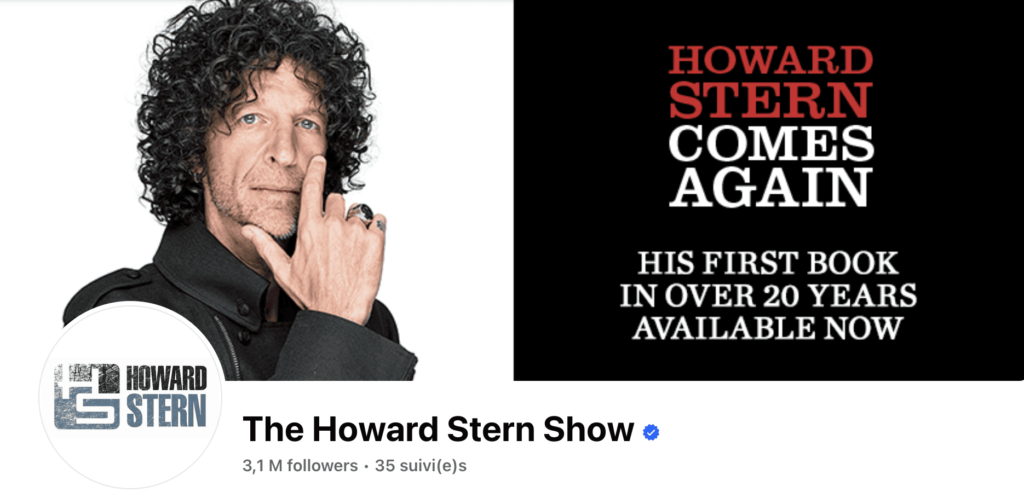 Howard Stern facebook