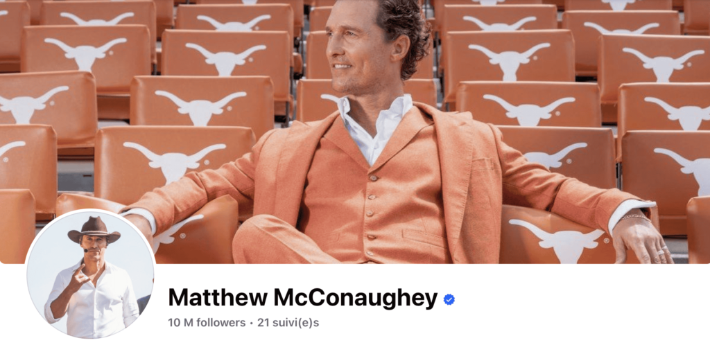 Matthew McConaughey facebook